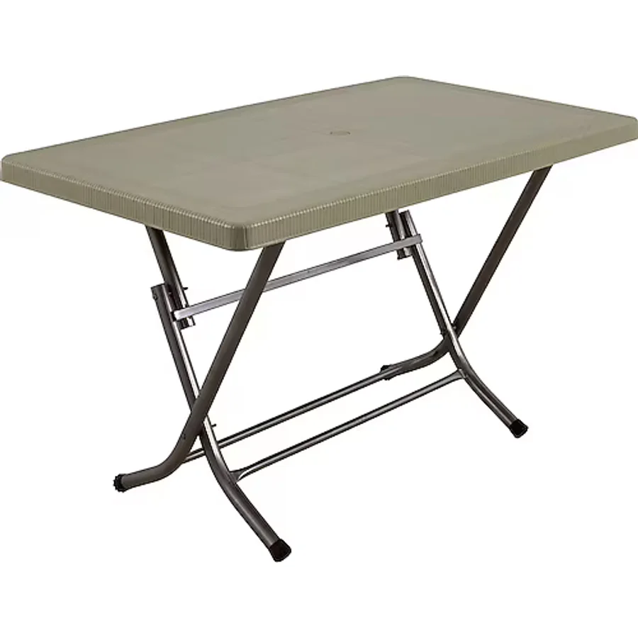 Mandella 70x120 Zeugma Rattan Masa (Katlanır Metal Ayak) Çölbeji Çöl beji