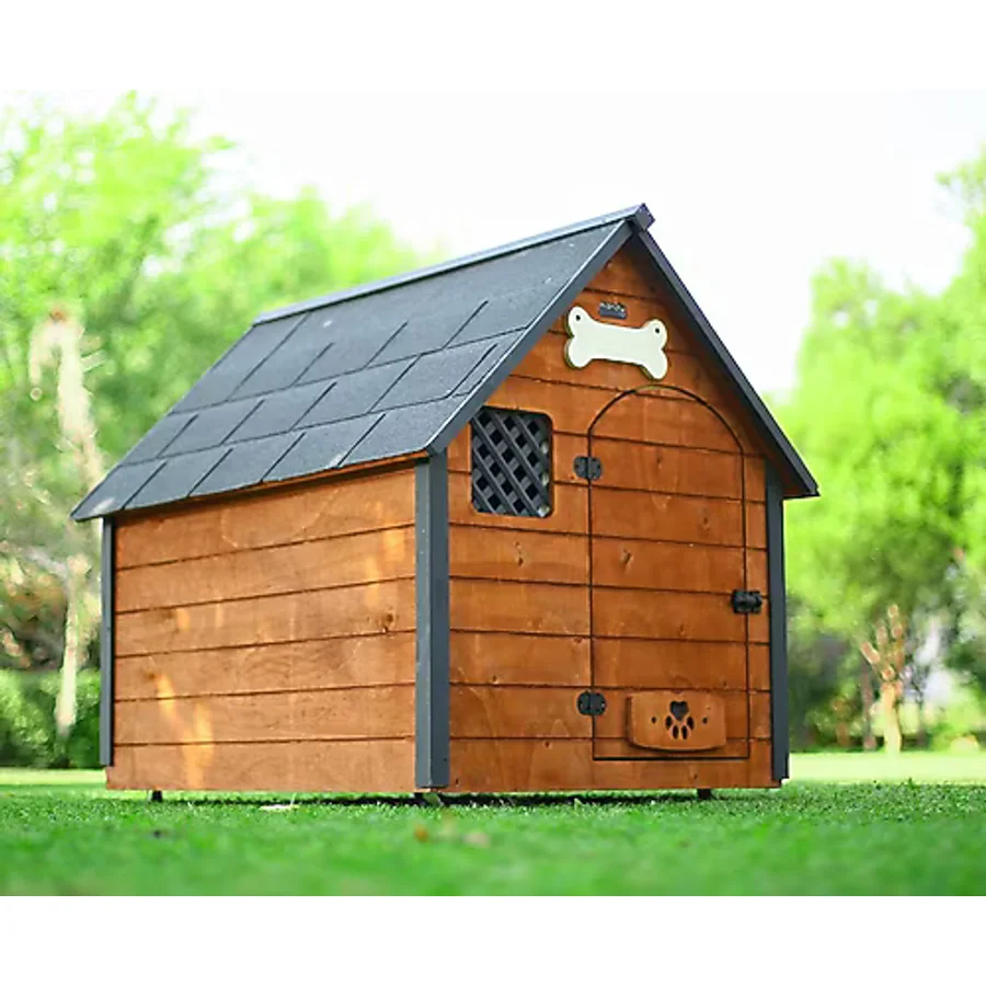 Mandu Isı Yalıtımlı XLarge Ahşap Köpek Kulübesi