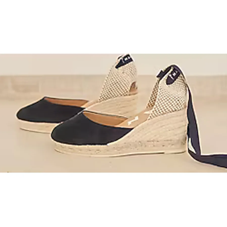 Manebi Deri Lacivert Kadın Espadril M 1.5 WL