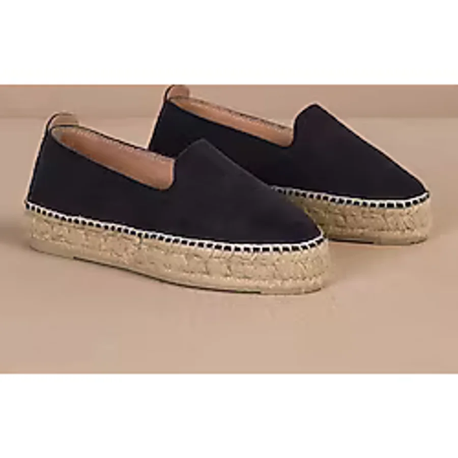 Manebi Lacivert Kadın Deri Espadril K 1.5 D0