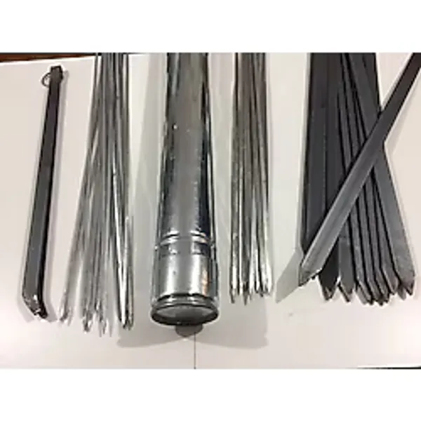 Mangal Seti 60Cm Adana Kebap Şişi.Kuşbaşı.Ciğer .Şiş Kabı.Maşa