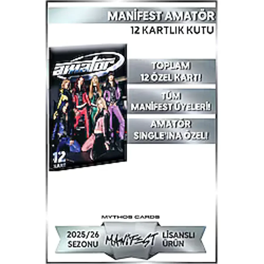 Manifest Koleksiyon Kartları Amatör 12 Kartlık Kutu