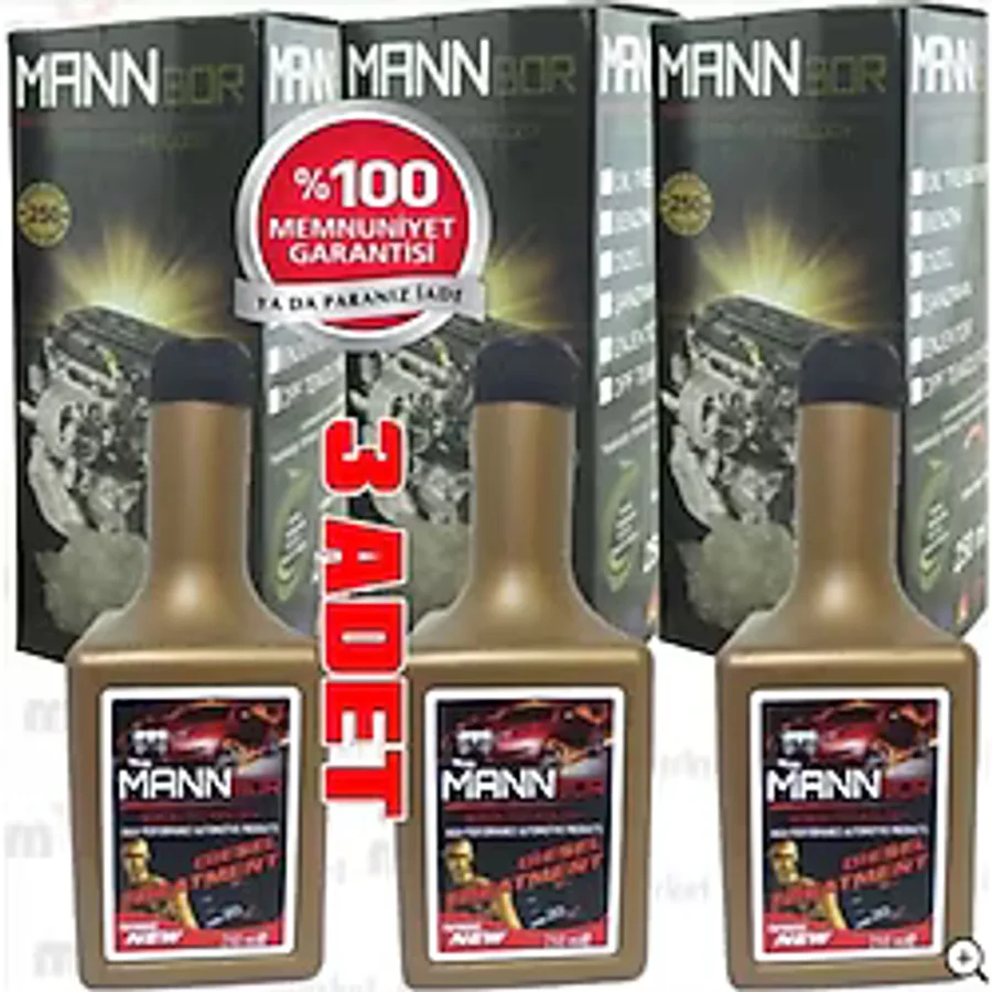 MannBor Boron Teknoloji Dizel Mazot Yakıt Katkısı 250ML x3 ADET