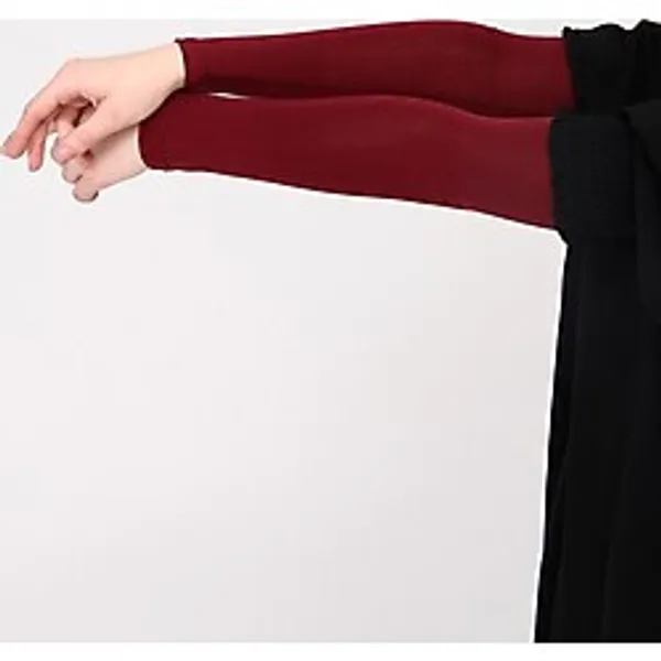 manolyaşal islamic hijab Likralı Kaymayan Kurtarıcı 1 Çift Tesettür Kolluk Bordo