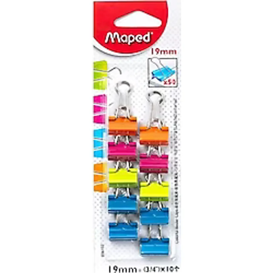 Maped 19 mm 10'lu Renkli Kıskaç