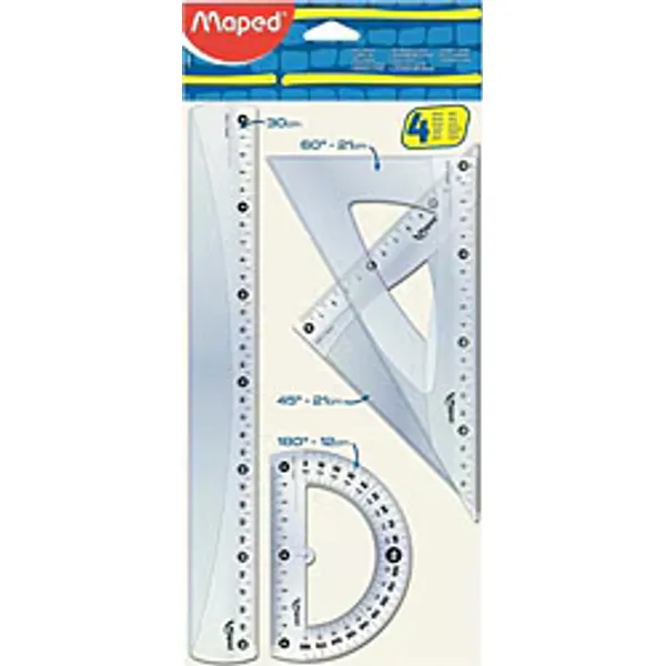 Maped 242830 4'lü Start 30 cm Maxi Cetvel Seti