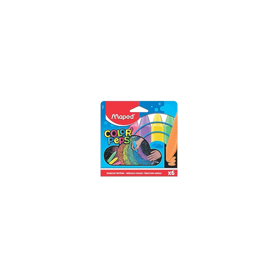 Maped 6 Renk Yer Tebeşiri 936010
