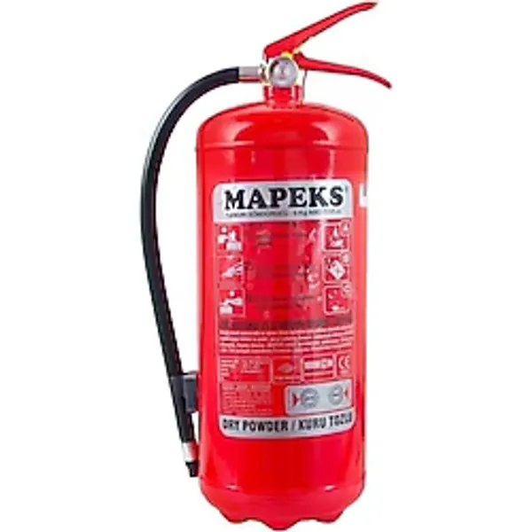 Mapeks 6 kg Tozlu Yangın Söndürme Tüpü Taşınabilir Ergonomik Yapı ile Etkili Yangın Kontrolü