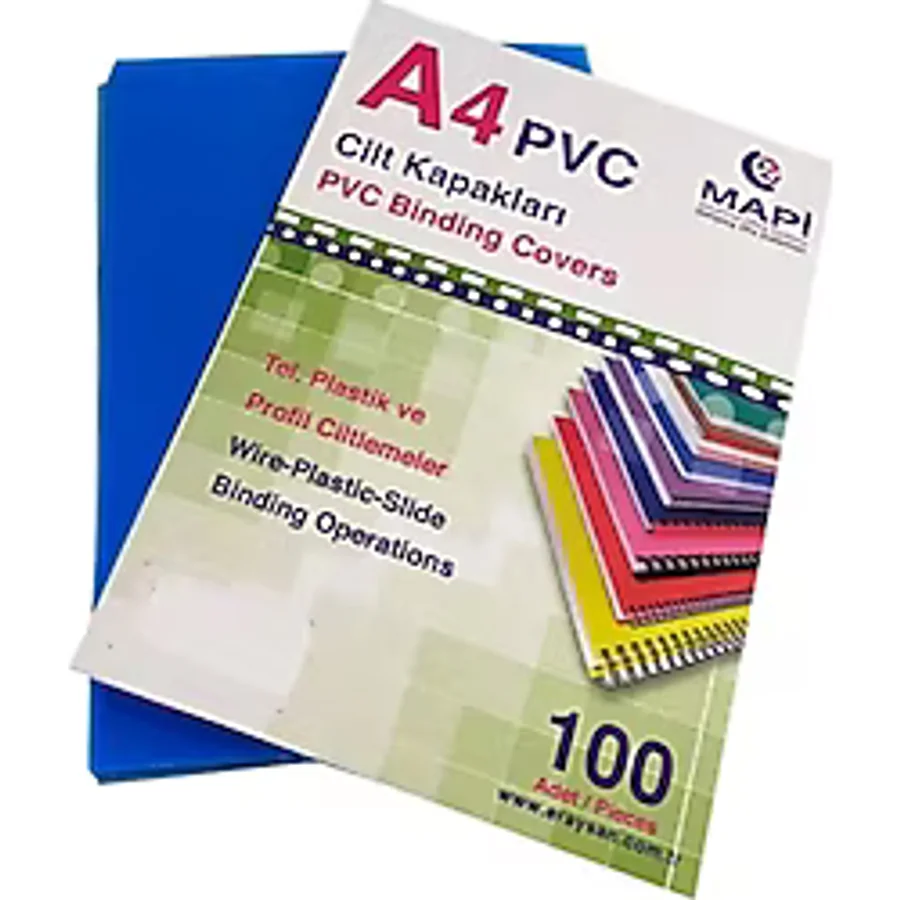 Mapi Pvc Cilt Kapağı A4 Mavi - 20 Adet