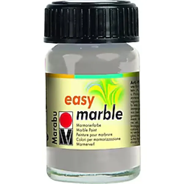 Marabu Easy Marble Ebru Boyası 15ml No:082 Silver