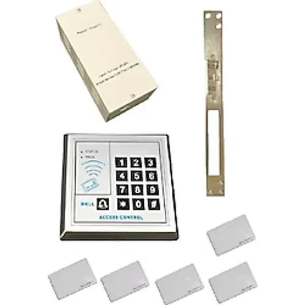 Marelli giriş kapıları için EKONOMİK elektronik şifreli ve kartlı geçiş kilit sistemi set / iç mekan için
