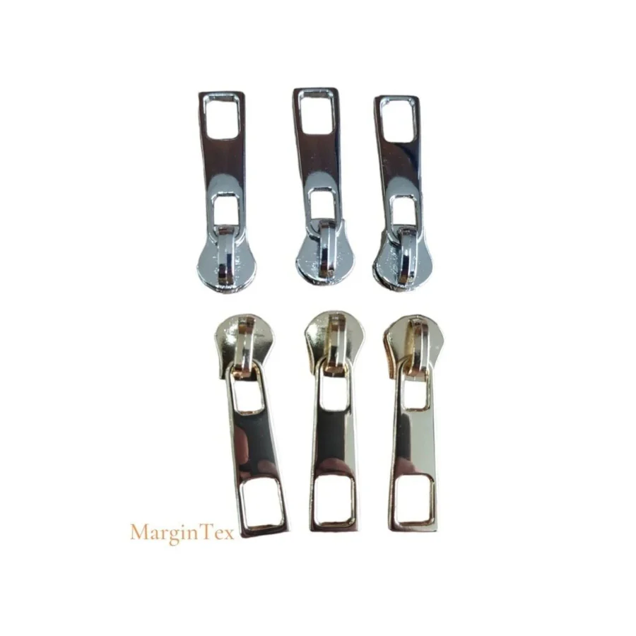 MarginTex Metal Fermuar Başlığı 20 Adet ( Sürgü Metal Fermuar Kürsör )