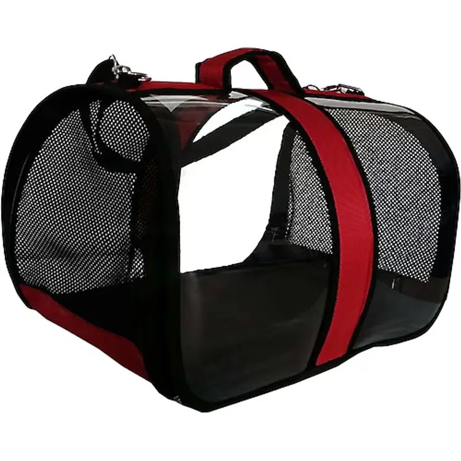 Markapet 20-30 cm Tünekli Kırmızı Kuş Taşıma Çantası