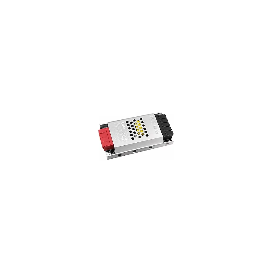 MarkEntegra Şerit LED Trafosu 12V Cata Serisi Slim Kasa, Alüminyum Gövdeli Ince Güç Kaynağı, Kamera ve Şerit LED Uyumlu (60W - 360W) 5, 12.5, 16.5, 21, 30 Amper (60, Vat)