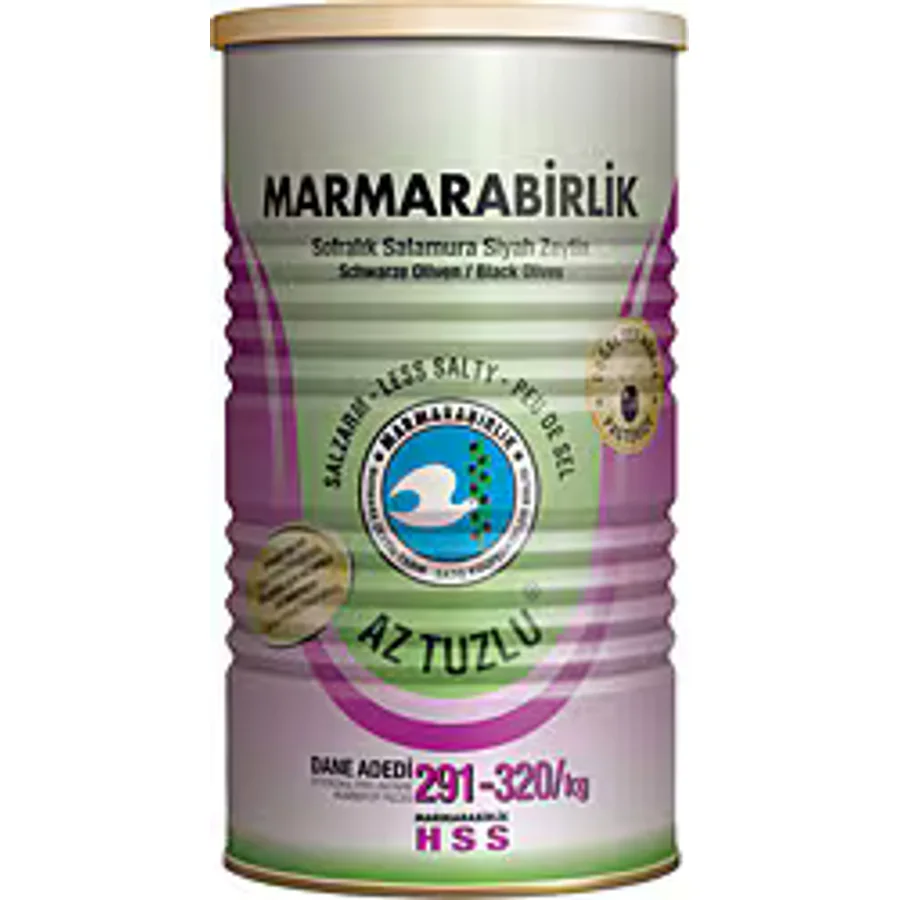 Marmarabirlik Az Tuzlu 800 gr S (291-320) Siyah Zeytin