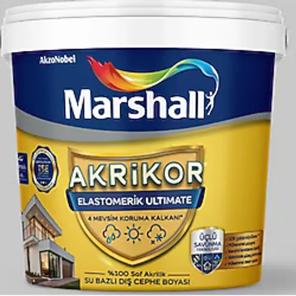 Marshall Akrikor Elastomerik Ultimate Dış Cephe Boyası Mahlep 15L