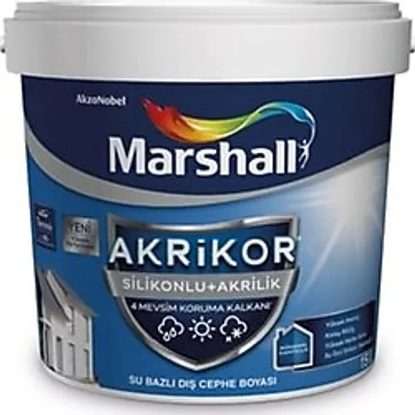Marshall Akrikor Silikonlu + Akrilik Dış Cephe Boyası Nazar Boncuğu 7,5L