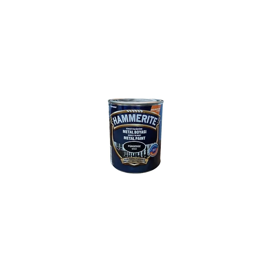 Marshall Hammerıte Metal Boyası Pürüzsüz 0,75 Lt Siyah standart