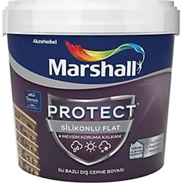 Marshall Protect Silikonlu Flat Dış Cephe Boyası Nazar Boncuğu 15L