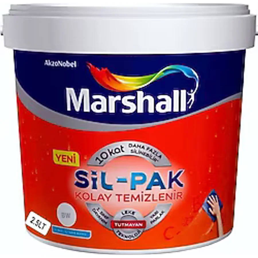 Marshall Sil-Pak Silikonlu 2.5 lt İç Cephe Boyası - Mentol Buğusu