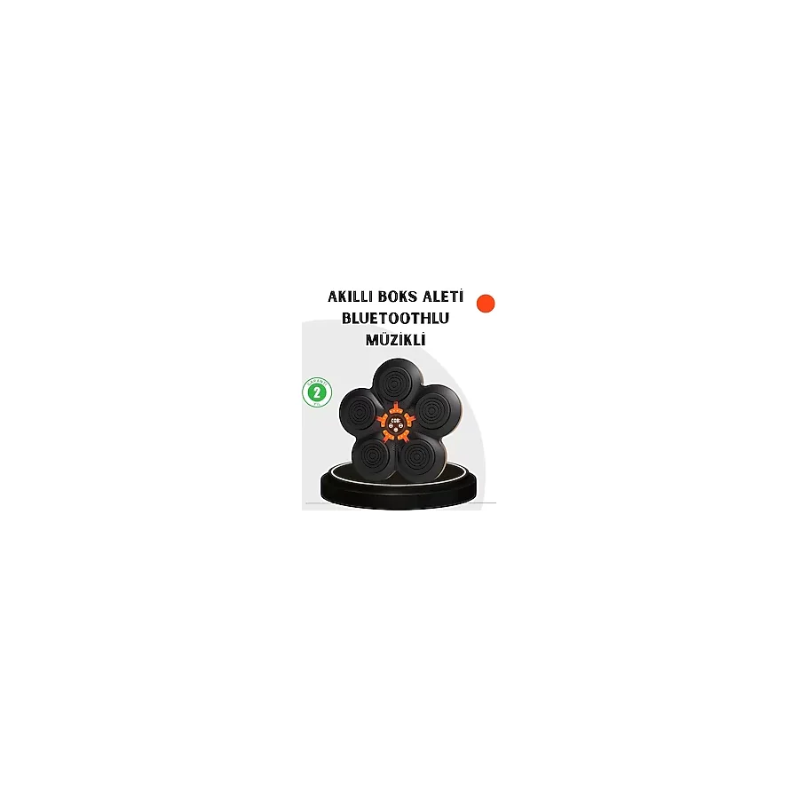 Marsilyan Evde Fitness İçin Akıllı Boks Makinesi Işıklı Vuruş Noktalı Bluetoothlu - 1 - 2 Yaş - Renkli