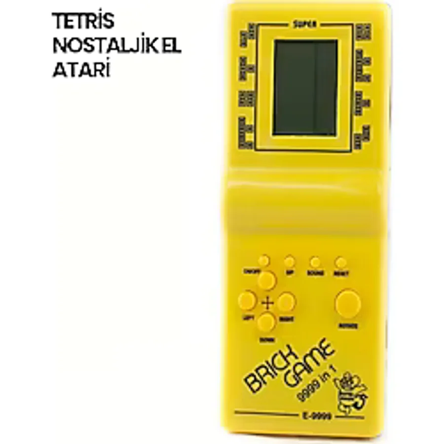Marsilyan Klasik Gameboy Tetris Oyunu - Taşınabilir Pil ile Çalışan Retro El Konsolu Ieg - 000-Siyah