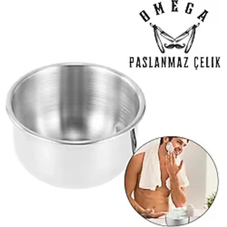 Marsilyan Omega Paslanmaz Çelik Tıraş Tası - Çok Renkli