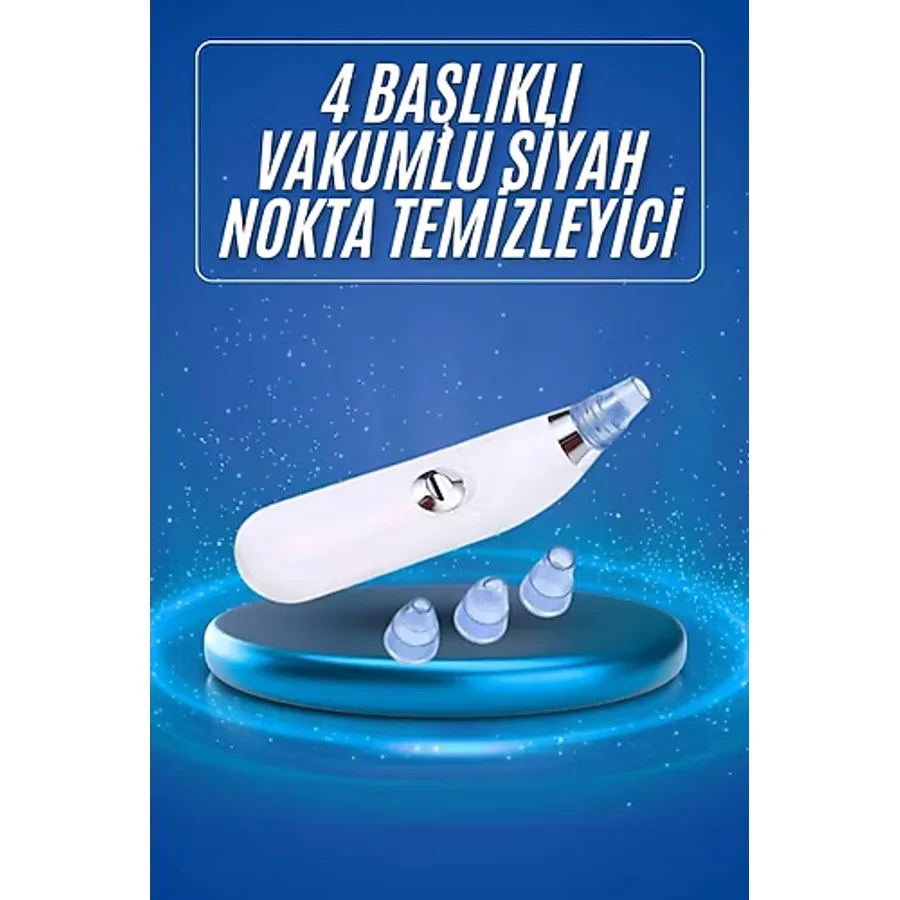 Marsilyan Siyah Nokta Temizleme Cihazı 4 Başlıklı Vakumlu Pilli Ölü Deri Arındırma