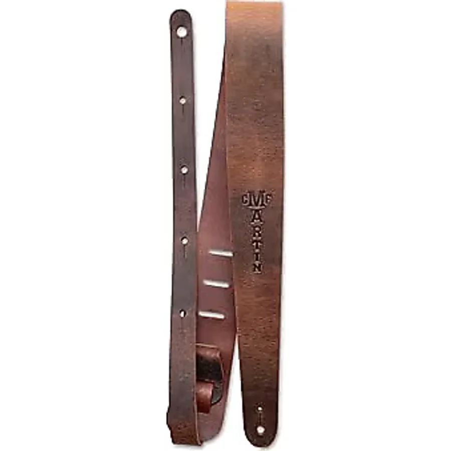 MARTIN C.F 18A0065 Deri Gitar Kayışı, 6,3 cm, Kahverengi