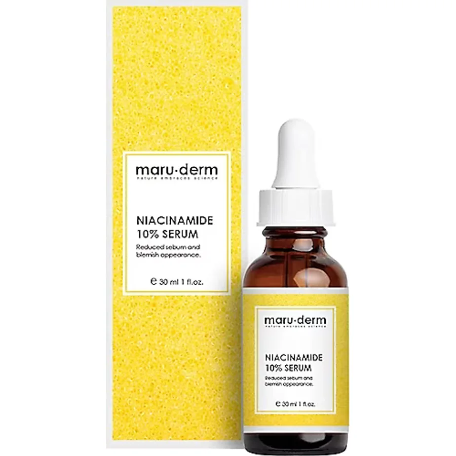 Maru.Derm Niacinamide %10 + Hyalüronik Asit + Panthenol Cilt Bakım Serumu 30 ml