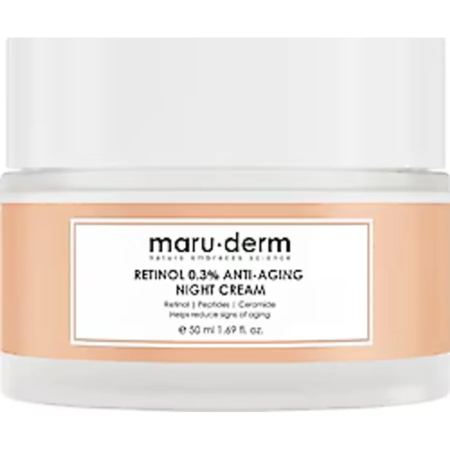 Maru.Derm Retinol %0.3 Yaşlanma Karşıtı 50 ml Gece Kremi