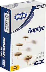 Mas 305 Sarı Pirinç Kaplı Raptiye