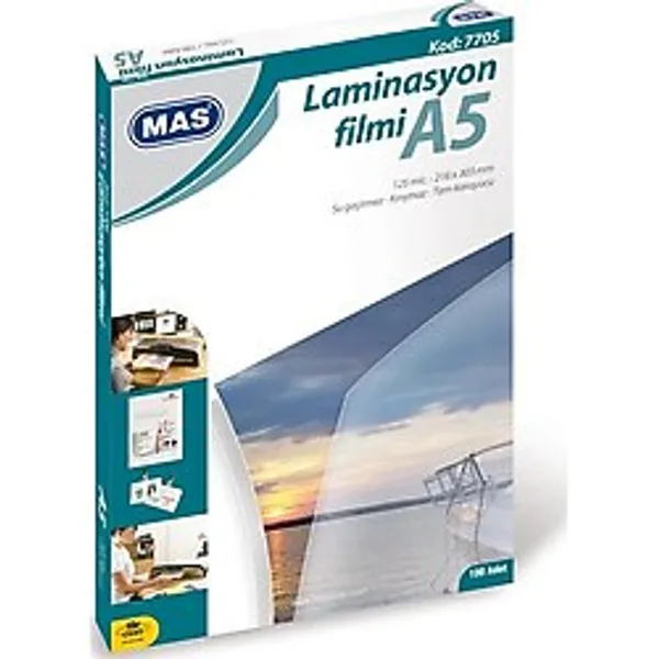 Mas 7705 A5 Laminasyon Kaplama 125Mic