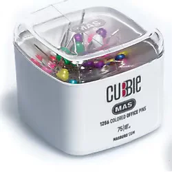 Mas Cubbie -Renkli Başlı Toplu İğne