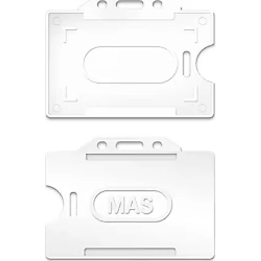 Mas Plastik Kart Muhafaza -Yatay-54x86-Beyaz 50 Li 3520