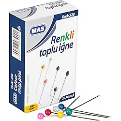 Mas Renkli Baslı 32 mm Toplu İğne