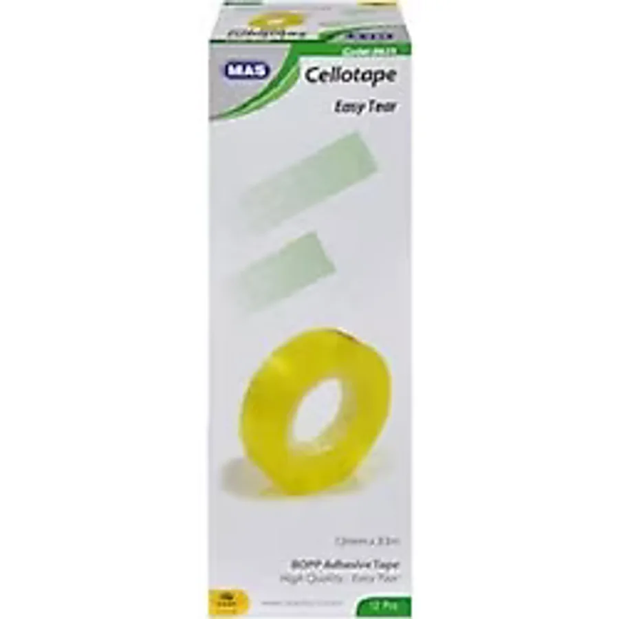 Mas Selobant Yapıştırıcı Bant 12 mm x 33 Metre 12'li