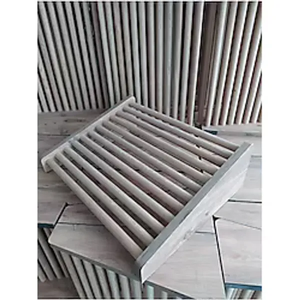 Masa Altı Ayaklık Ayak Yükseltici Ayak Koyma Standı Doğal Ahşap 47X38 Cm
