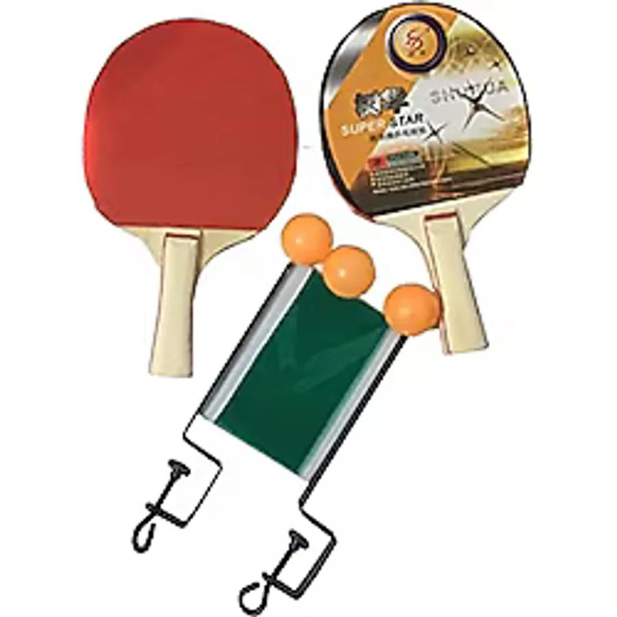 Masa Tenisi Komple Seti - 2 Raketi + 3 Pinpon Topu + File