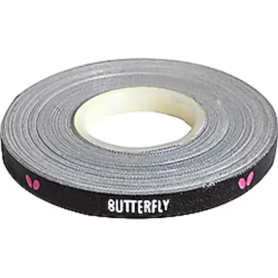 Masa Tenisi/Masa Tenisi Kürekleri için Kauçuk ve Bıçağınızın Kenarlarını Korumak için Kelebek Yan Bant - Renk Siyah/Beyaz/Macenta - Genişlik 6 mm - Rulolar 10m (20 Raket) ve 50 m (100 Raket)