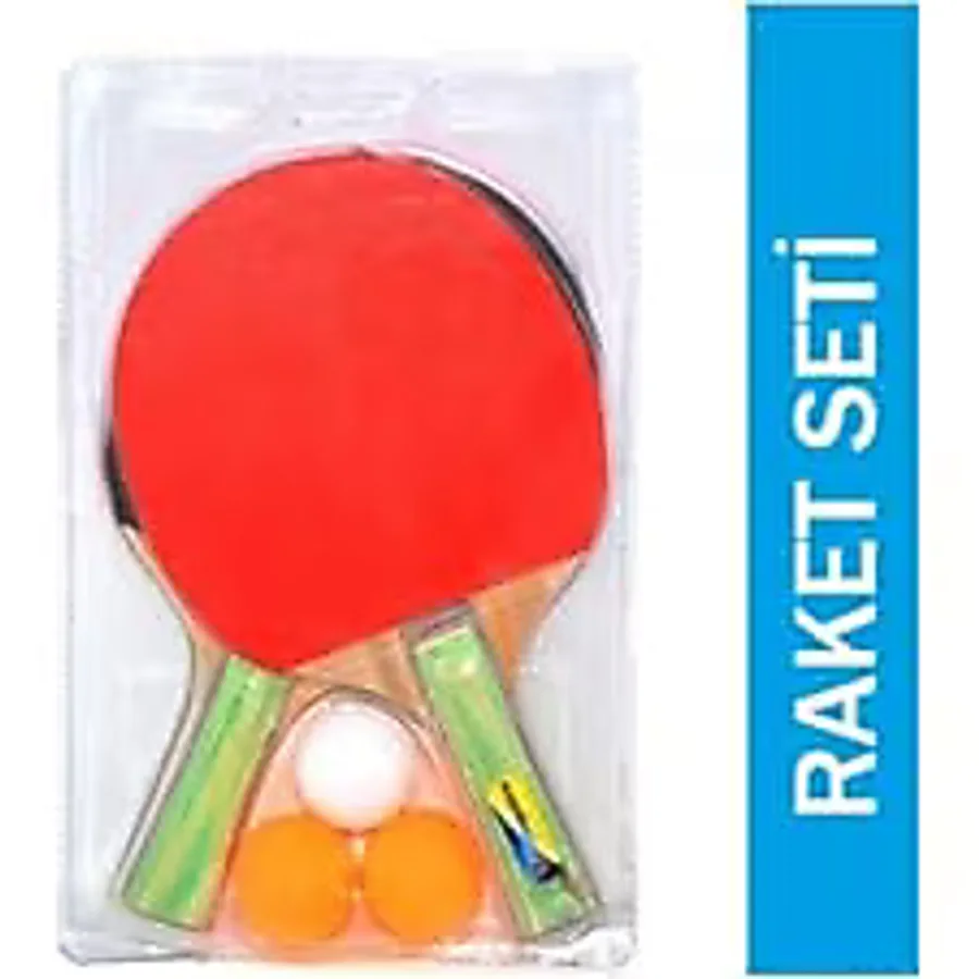 Masa Tenisi Raket Seti 2 Adet Raket 3 Adet Masa Tenisi Topu
