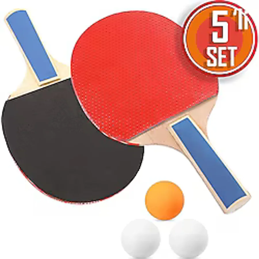 Masa Tenisi Raketi Seti Tenis Topu Set 5 Parça Başlangıç Seti