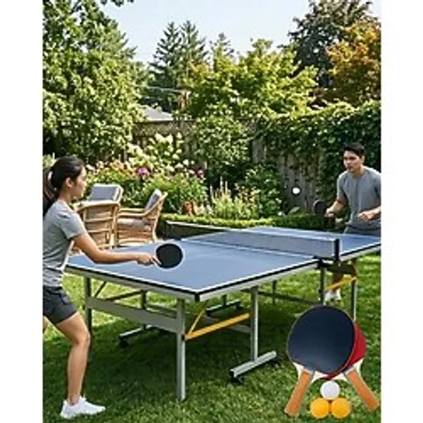 Masa Tenisi Seti Raket Ve Toplu Eğlenceli Aile Ve Arkadaş Oyunu