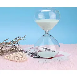 Masaüstü Cam Kum Saati - Estetik Tasarım, Dekoratif Zaman Ölçüm Aleti (5365)