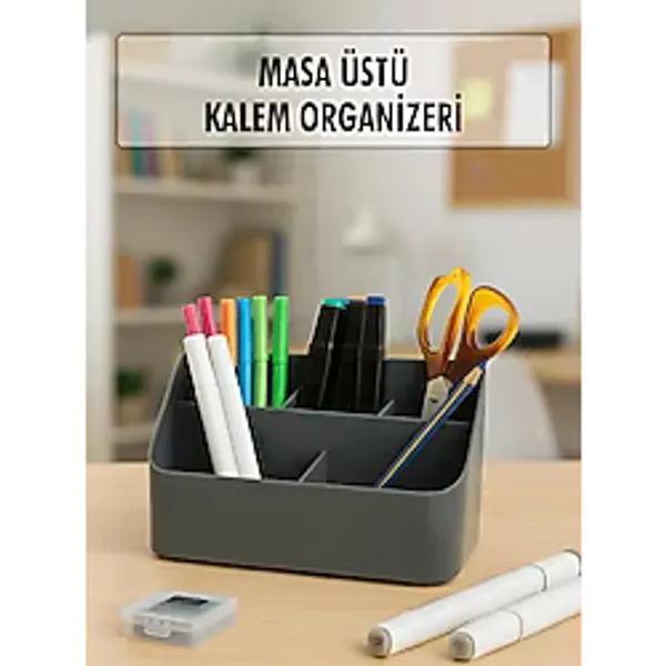 Masaüstü Kalem & Düzenleyici Kalemlik Füme