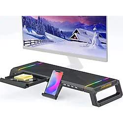 Masaüstü Stand Yükseltici Katlanabilir Rgb Çekmeceli Monitör Standı