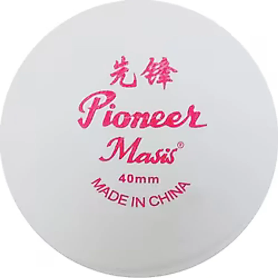 Masis Pin Pon Topu Pioneer 40 MM Beyaz - (12 ADET)