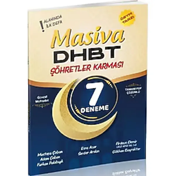 Masiva Yayınları Masiva DHBT Şöhretler Karması 7 Deneme Masiva Yayınları