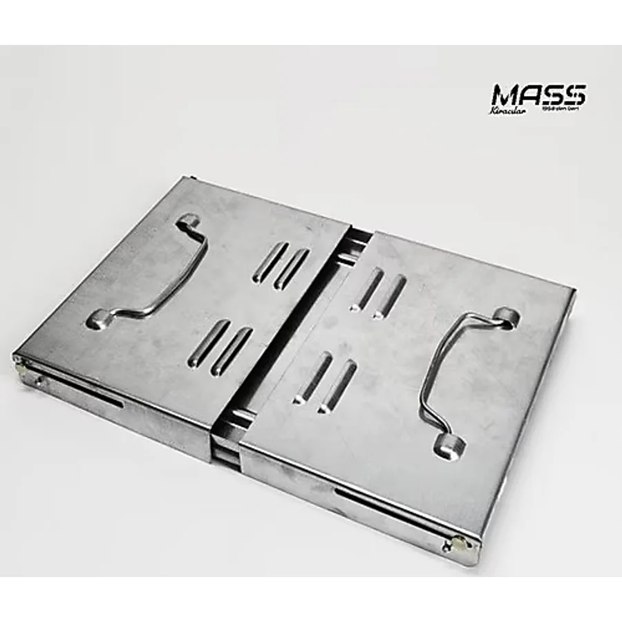 Mass Izgara Mangal Barbekü Katlanır Galvaniz Katlanır Mangal Kutulu - Yeşil