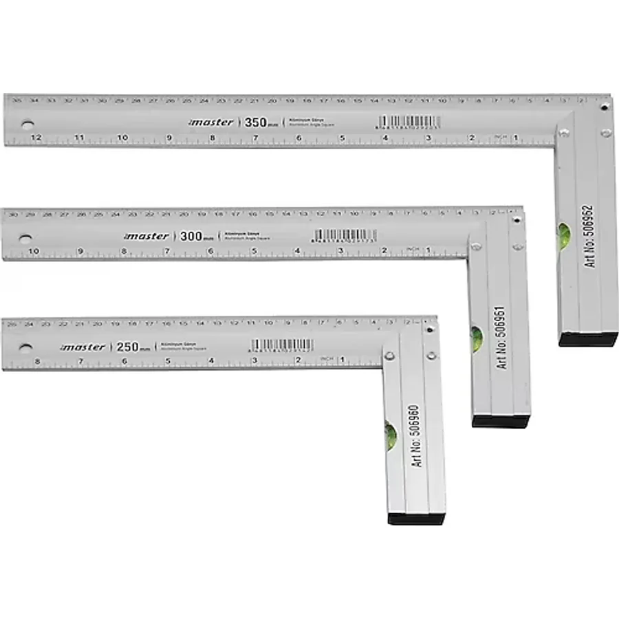 Master Alüminyum Terazili L Gönye - 35cm